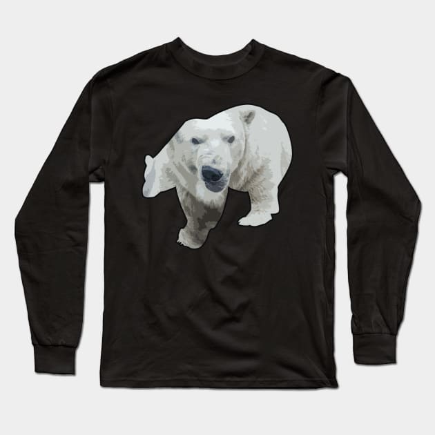 polar bear design Long Sleeve T-Shirt by Protect friends